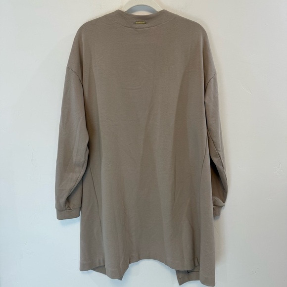 GYMSHARK + Whitney Simmons Oversized Open Front Long Cardigan in Beige Size M - Picture 8 of 8